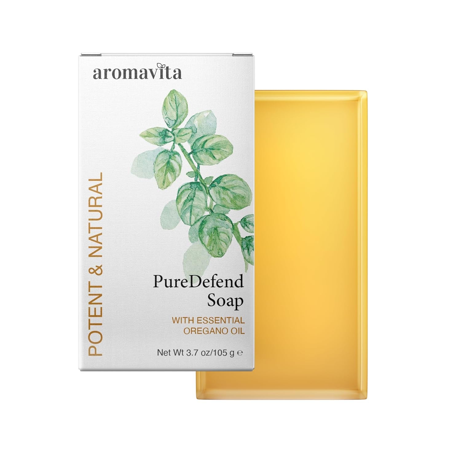 Oil of Oregano Bar - Natural Plant Therapy Hand Soap & Body Wash Oregano Oil Extract Soap - Topical Skin Cleanser Soap Bar - for Acne, Eczema, Foot and Nail Problems, 2-Pack