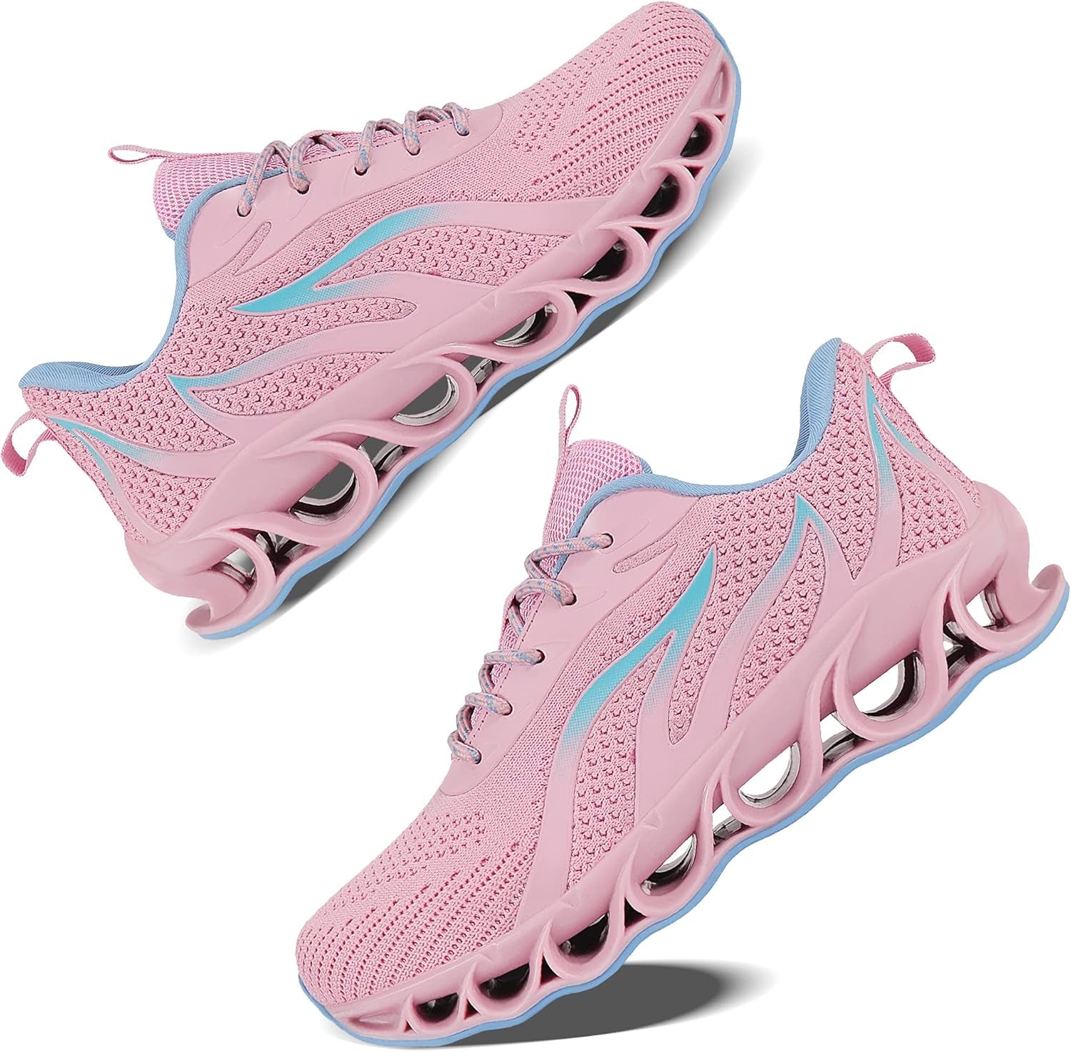 Women'S Running Sports Walking Shoes Mesh Lightweight Breathable Athletic Jogging Sneakers,Pink,Us 5.5