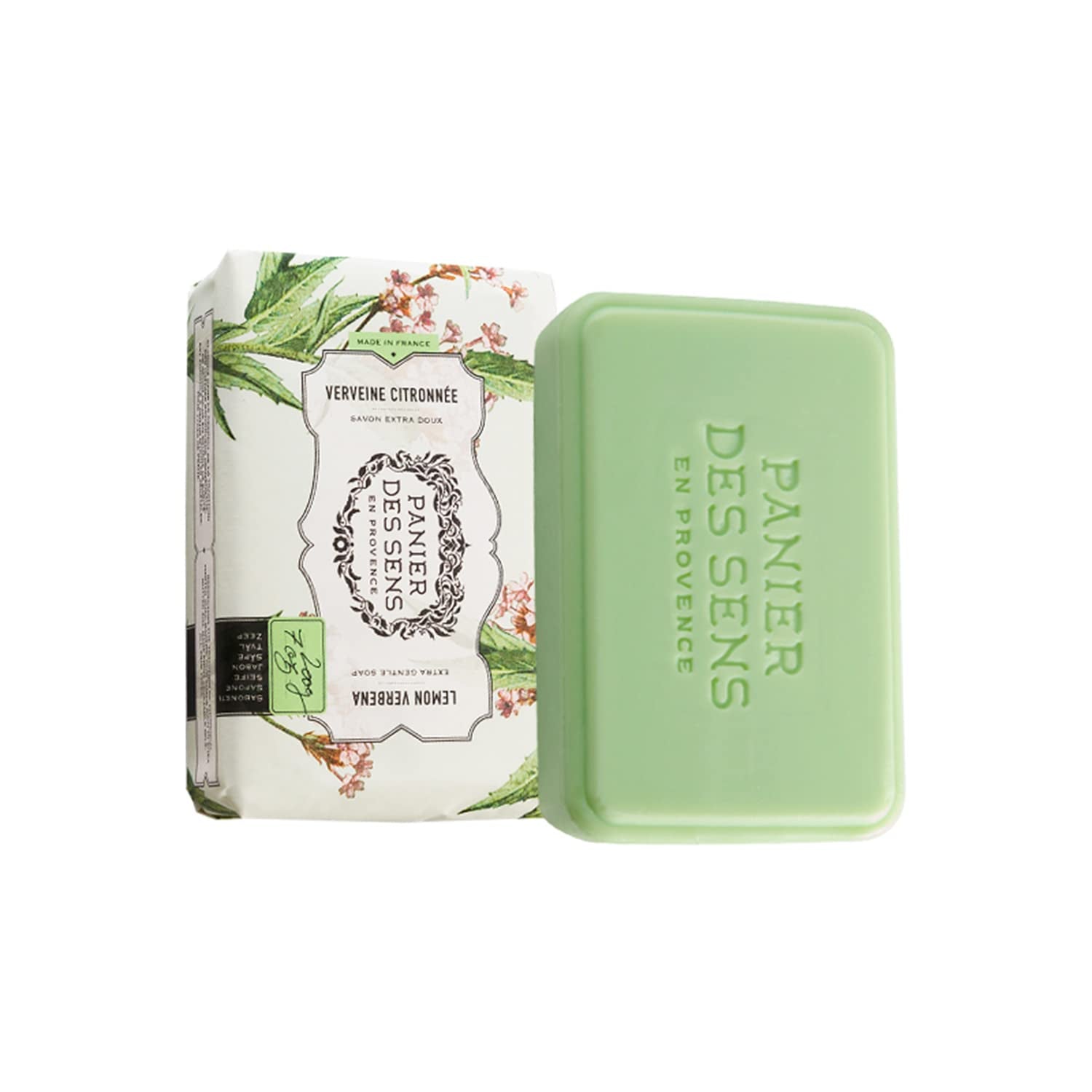 Shea Butter Bar Soap - 95% Natural & Made in France - 2 Bars, 7Oz/200G Each (Lemon Verbena)