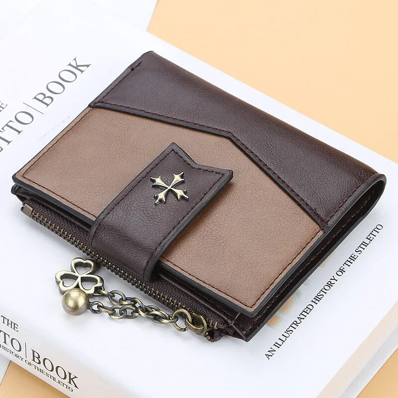 Casual Women'S Wallet PU Leather Ladies Clutch Zipper Bifold Wallet Purses Credit Card Holder Coin Purses Portable Handbag Gifts