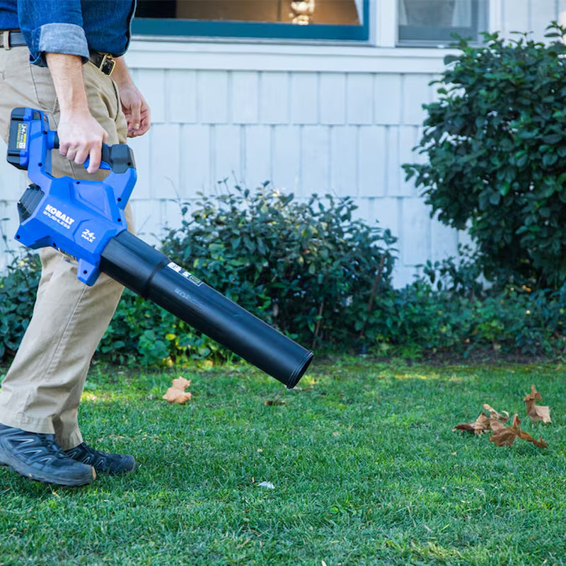 24-Volt 500-CFM 120-MPH Battery Handheld Leaf Blower 4.0 Ah