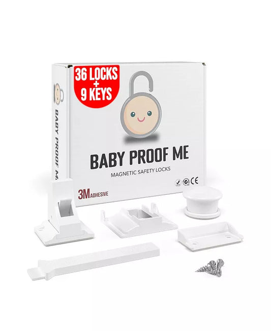 Toddler Proof Me | Magnetic Safety Lock Kit (36 Locks + 9 Keys)