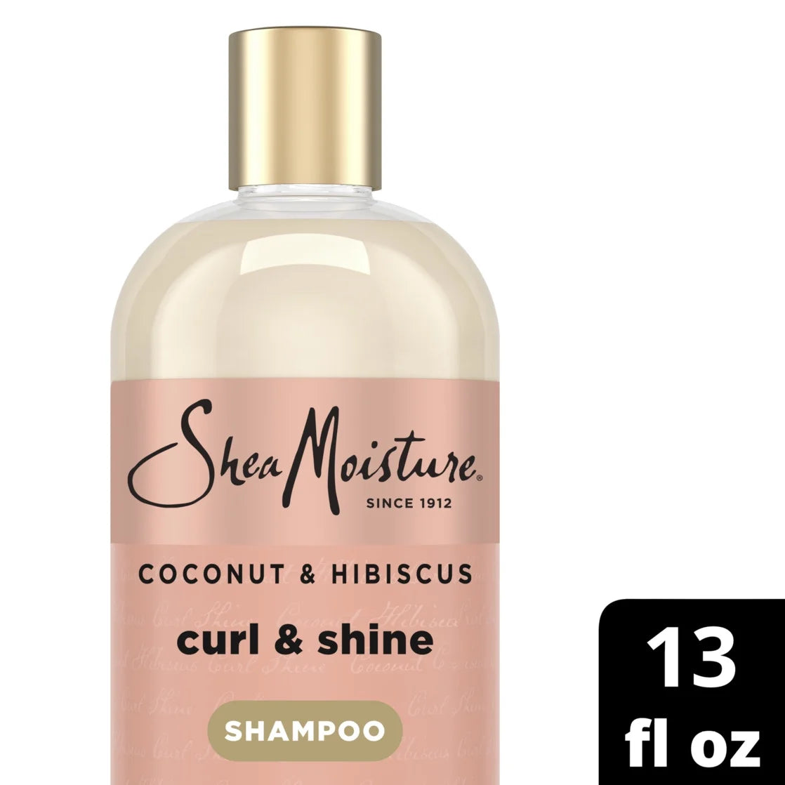 Curl and Shine Coconut Shampoo Coconut & Hibiscus, 13 Fl Oz
