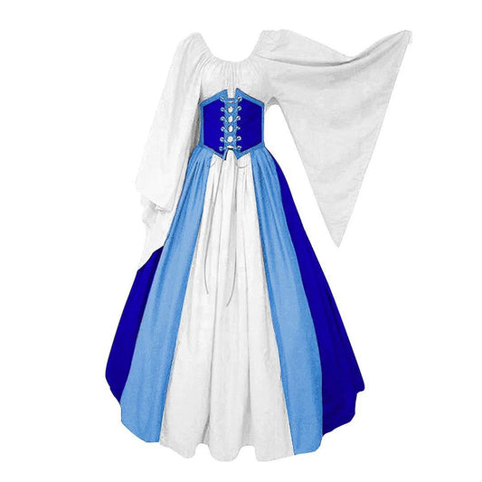 Women Vintage Corset Dress Solid Color Corset Midi Dress Winter plus Size Dress Fit and Flare Cocktail Dress Lace up Midi Dress Pink Ombre Dress