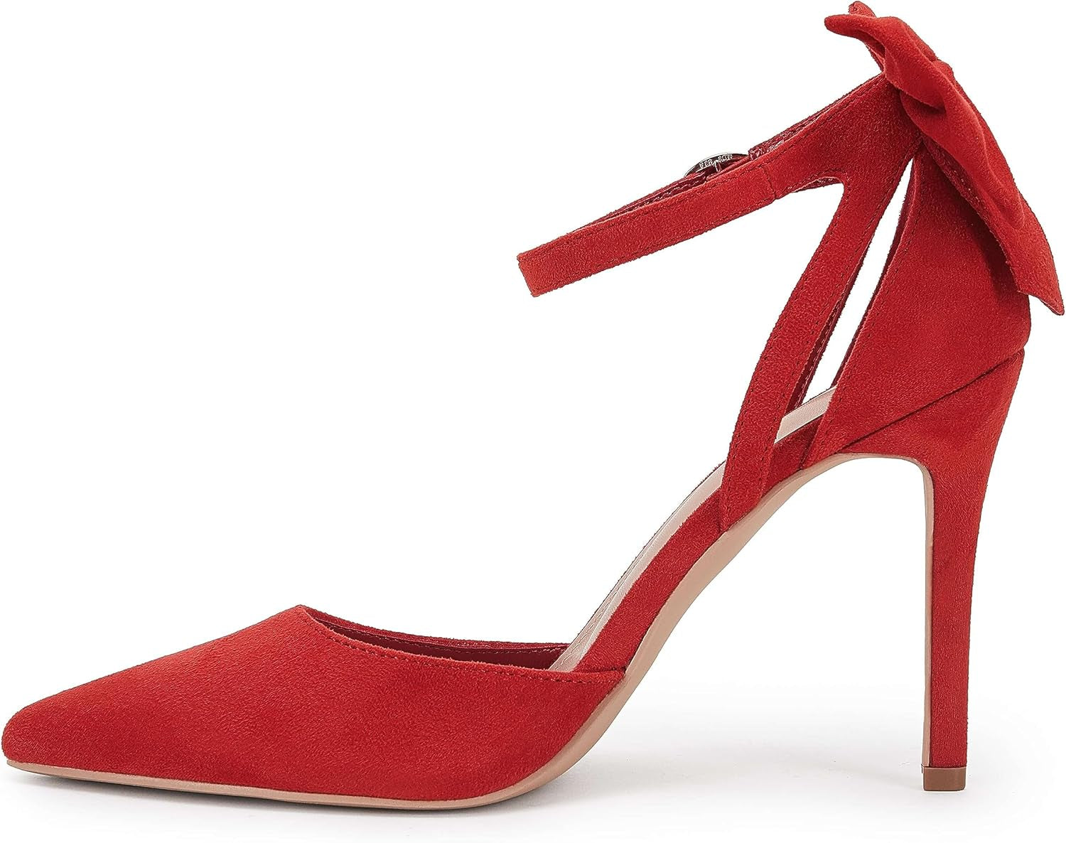 Womens High Heels Bow Tie Back Sexy Stiletto Ankle Strap Wedding Dress Pumps Shoes
