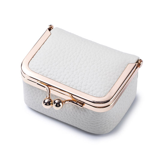 New genuine leather all-sized gold bag, diamond ring, jewelry bag, mini ring, necklace, earrings, accessory box, coin purse