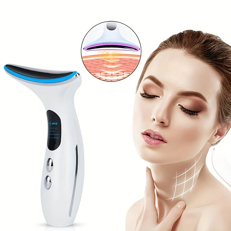 Rechargeable Facial & Neck Massager - USB Charging, Fragrance-Free Beauty Spa Device for Women and Girls - Perfect Gift for Birthdays & Valentine's Day