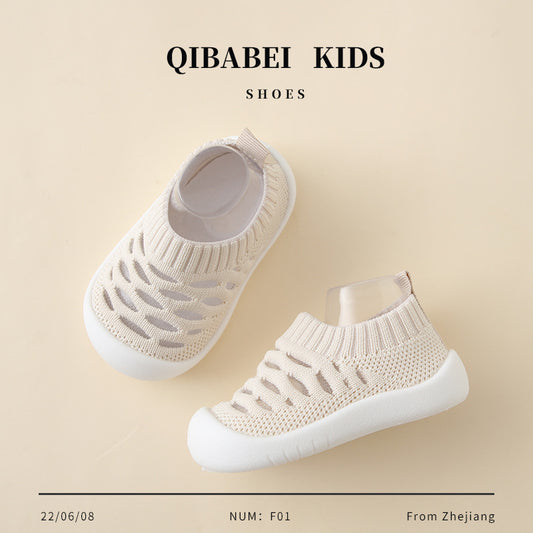 Summer breathable baby and children's shoes, soft-soled walking shoes for children, indoor floor shoes for toddlers