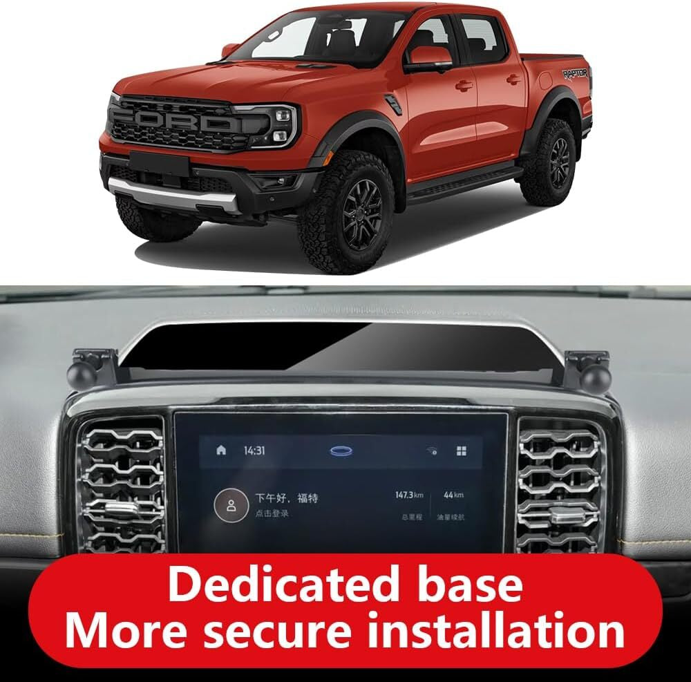 Car Phone Holder for Ford Ranger 2024 Crew Cab Raptor Auto Accessories