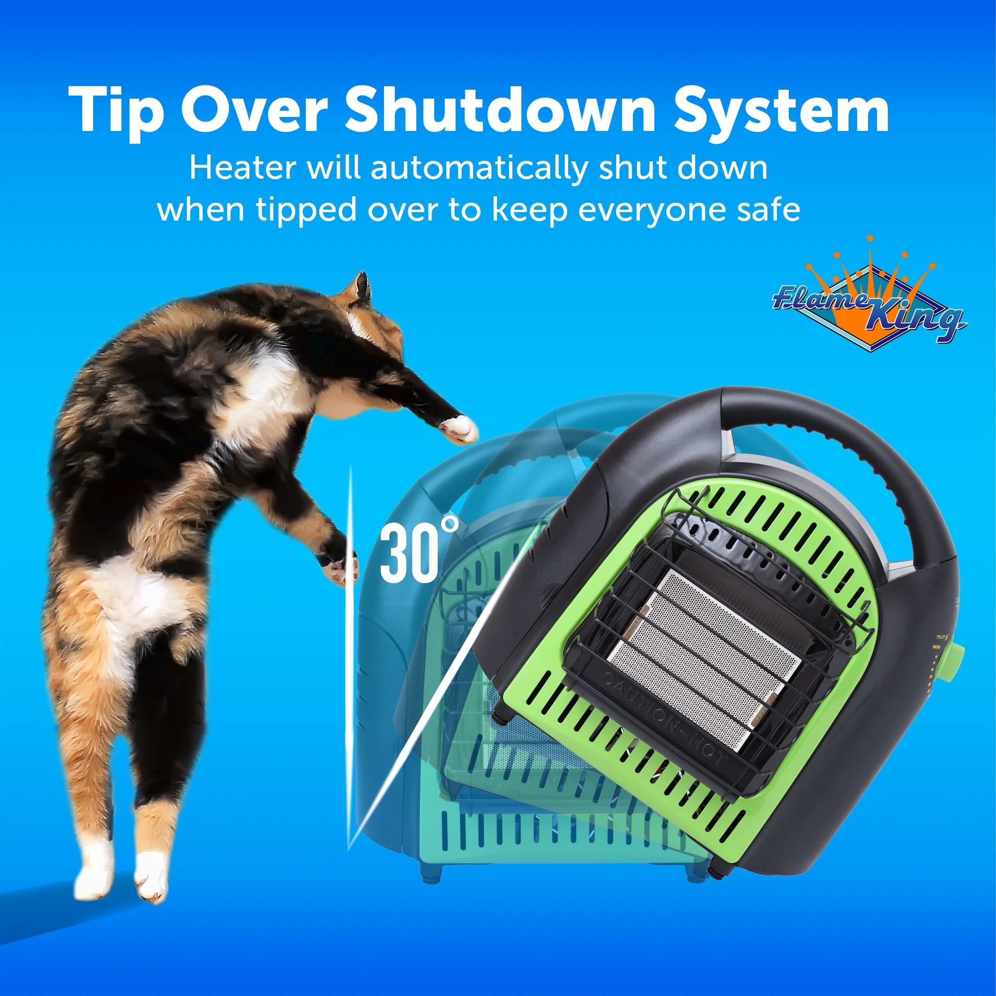10,000 BTU Propane Space Radiant Portable Heater for Camping & Ice Fishing