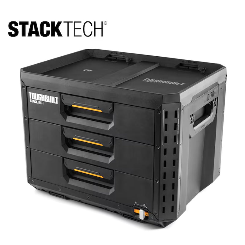STACKTECH XL 21-In W X 15.6-In H X 16-In D 3 -Drawer Plastic/Metal Tool Box