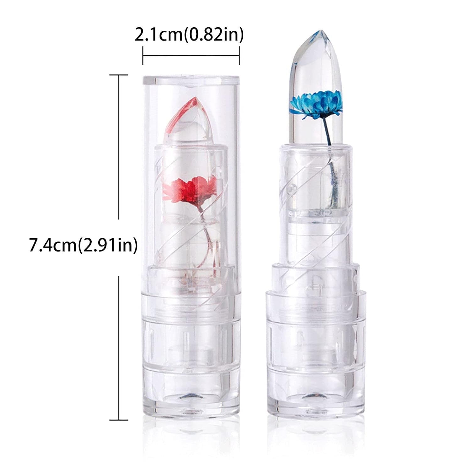 Tinted Lip Balm Flower Moisturizing Lipstick Moisturizing Lipstick Jelly Flower Lipstick Lip Balm Hydrating Moisturizing Hydrating Dry Cracking Sheer Lip Gloss