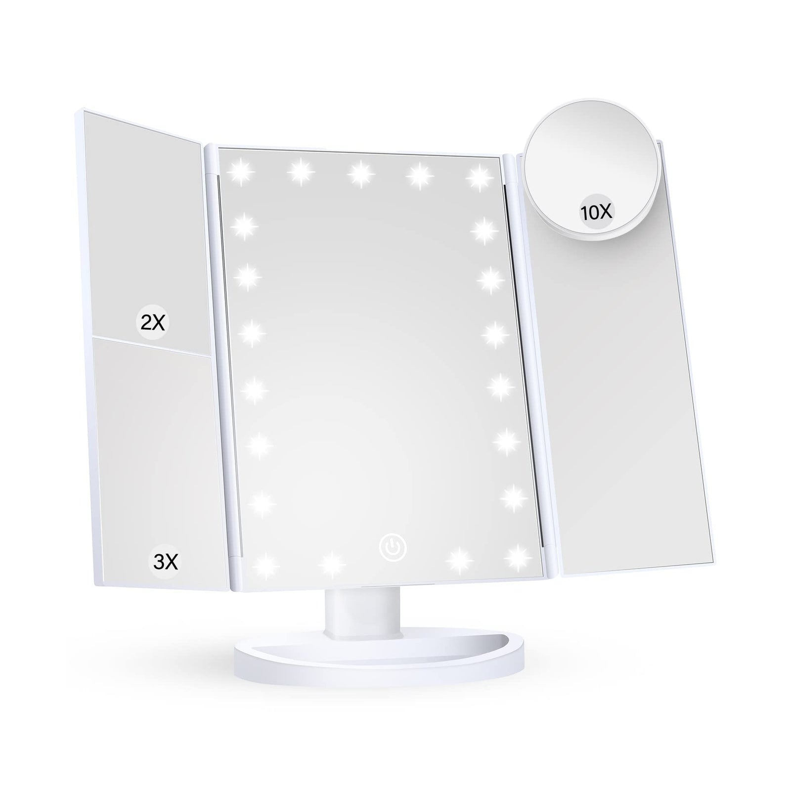 Makeup Mirror Vanity Mirror with Lights, 2X 3X 10X Magnification, Lighted Mak...