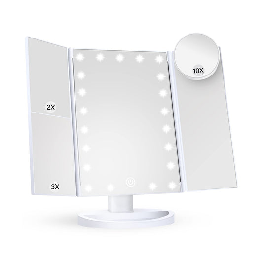 Makeup Mirror Vanity Mirror with Lights, 2X 3X 10X Magnification, Lighted Mak...