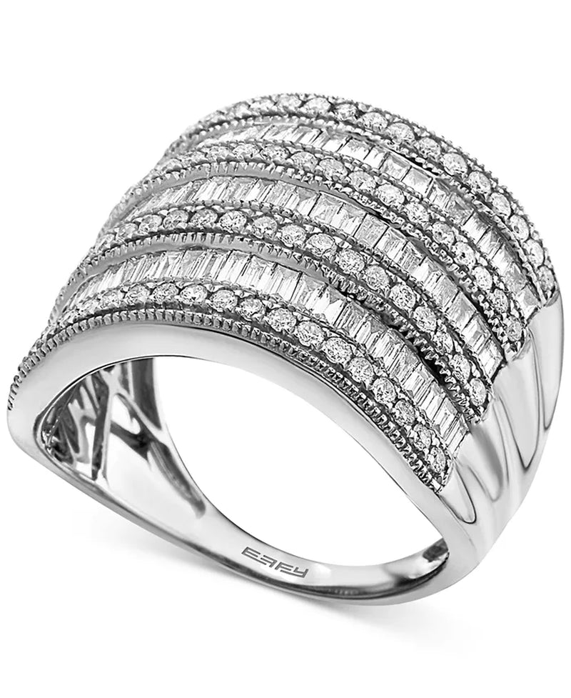 EFFYÂ® Diamond Multi-Row Statement Ring (1-1/2 Ct. T.W.) in 14K White Gold, 14K Gold or 14K Rose Gold