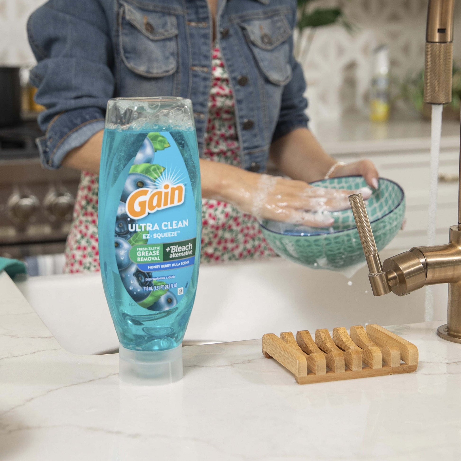 Ez-Squeeze Dishwashing Liquid Dish Soap, Honeyberry Hula, 14.7 Fl Oz