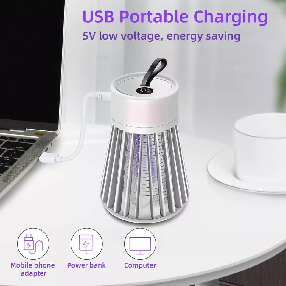 Electric Mosquito Insect Killer LED Light Fly Bug Zapper Trap Pest Control Lamp