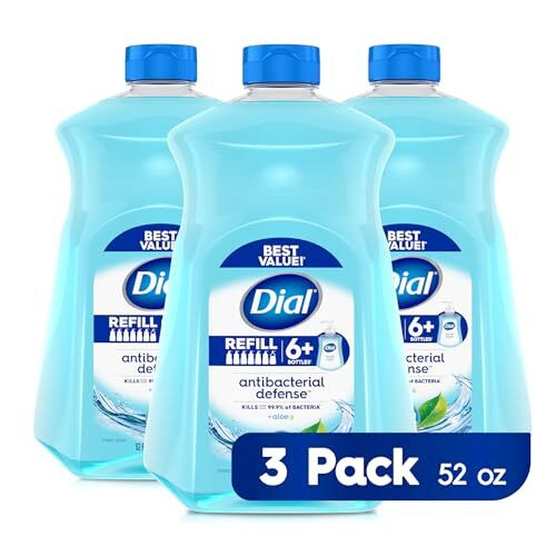 Dial Antibacterial Liquid Hand Soap Refill, Spring Assorted Scents , Sizes