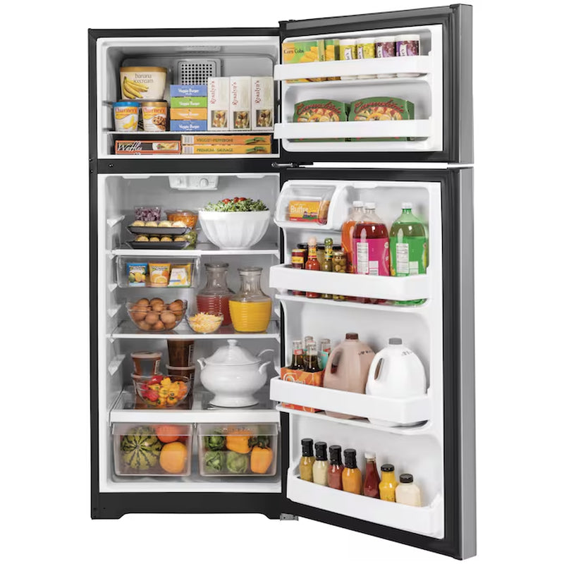 17.5-Cu Ft Standard-Depth 28-In Wide Top-Freezer Refrirator ( Stainless Steel )