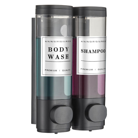 Shampoo and Conditioner Dispenser Bathroom Shower Soap Dispenser Wall Mounted Sh
