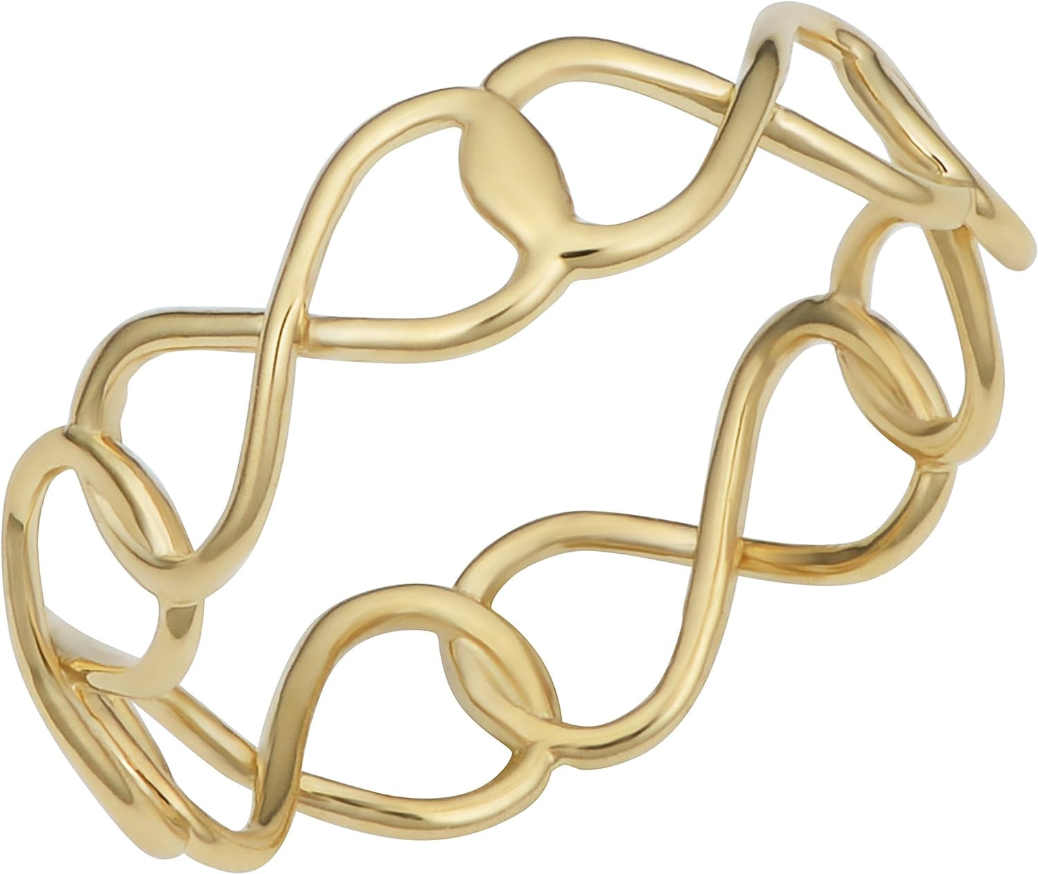 14K Yellow Gold High Polishinfinity Ring