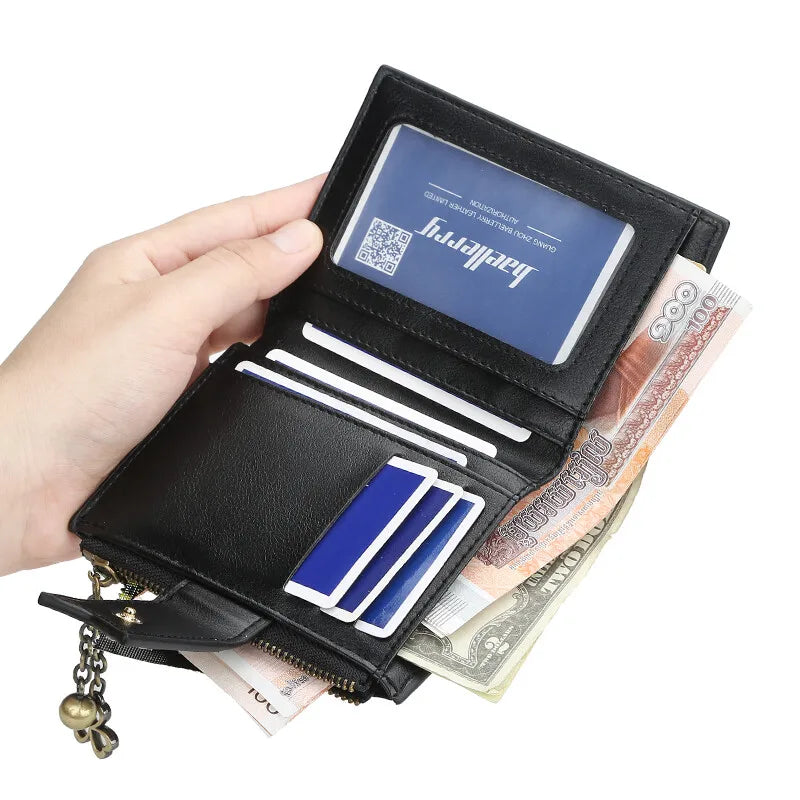 Casual Women'S Wallet PU Leather Ladies Clutch Zipper Bifold Wallet Purses Credit Card Holder Coin Purses Portable Handbag Gifts