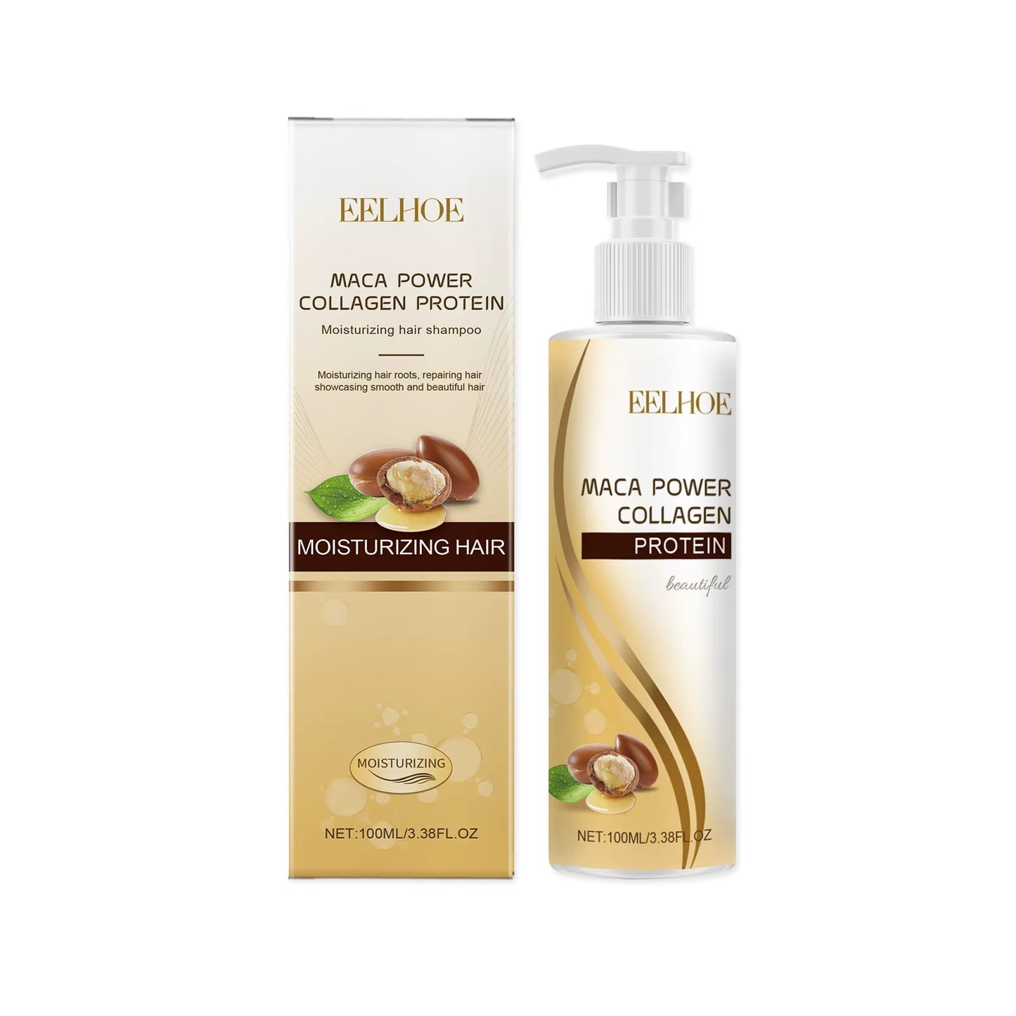 Collagen Shampoo and Conditioner for Hair Cleaning Scalp Nourish Hair Strengthening Shampoo Keratin Repair Mask Soft Hair Care