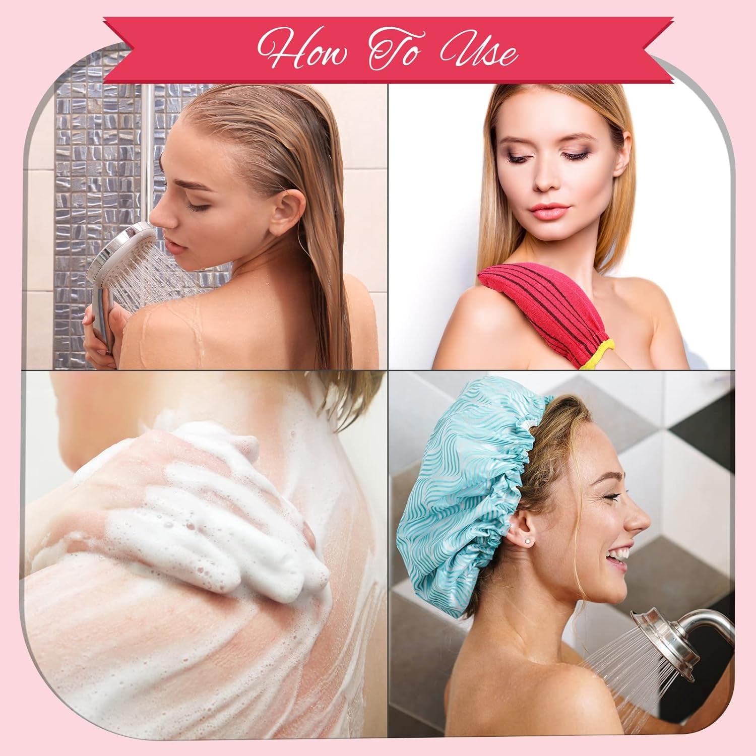 3 Pieces Korean Exfoliating Mitt Exfoliating Washcloth Korean Body Scrub Mitt Italy Face Shower Cloth Asian Bath Massage Mitts for Women and Men Wash Skin Deep Cleaning, Red, Green, Yellow