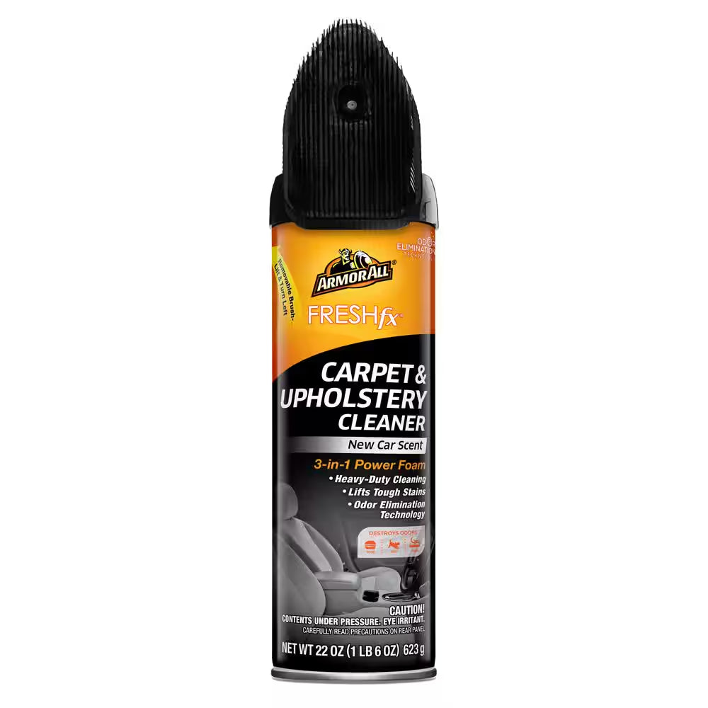 Fresh Fx 22 Oz. Power Foam Carpet and Upholstery Cleaner - New Car Scent