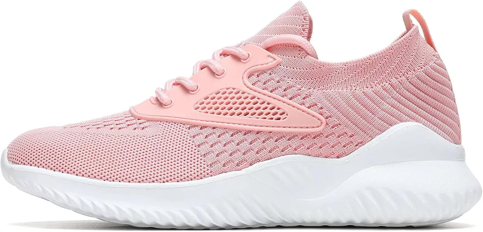 Womens Slip on Walking Shoes Comfort Lightweight Work Casual Tennis Running Ladies Shoes Gym Sport Sneakers Pink