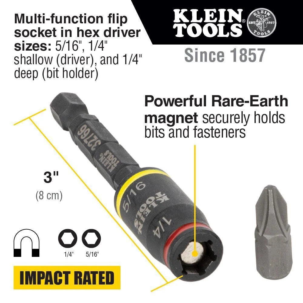 3 in 1 Impact Flip Socket Set 2Pc