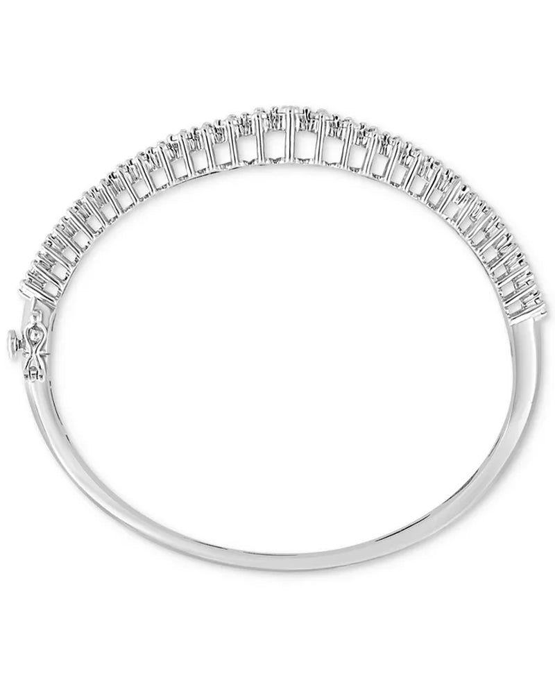 EFFYÂ® Diamond Multirow Bangle Bracelet (1 Ct. T.W.) in 14K White Gold (Also Available in 14K Two Tone Gold)