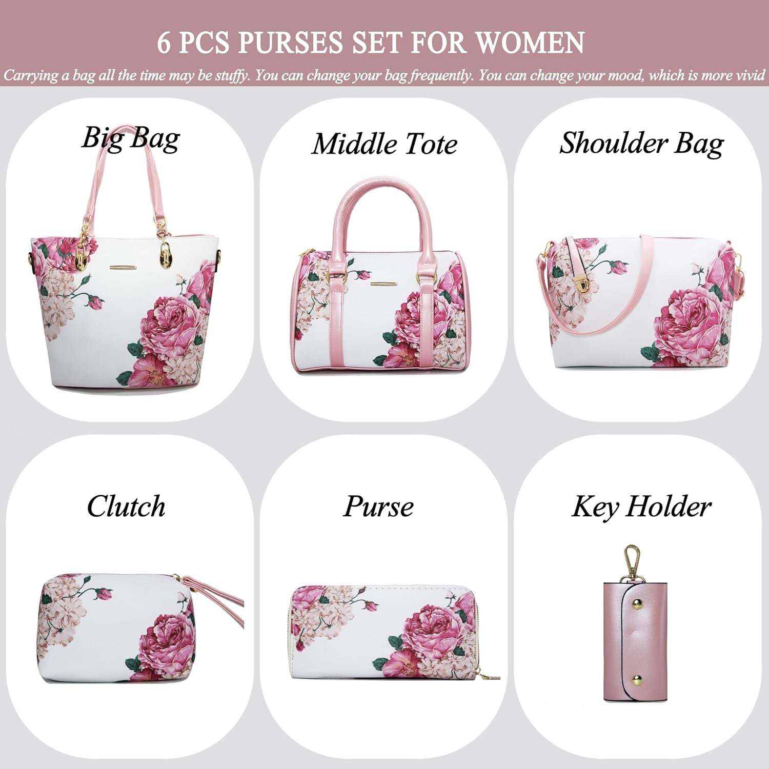 Designer Purses and Handbags for Women Satchel Shoulder Bag Tote Top Handle Bag