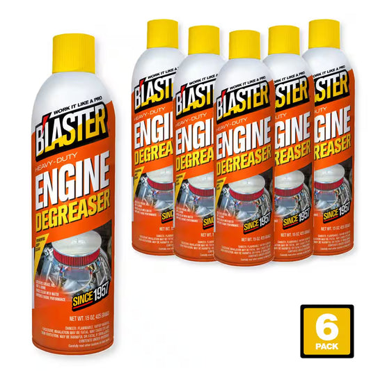 15 Oz. Heavy-Duty Engine Degreaser and Cleaner Spray (Pack of 6)