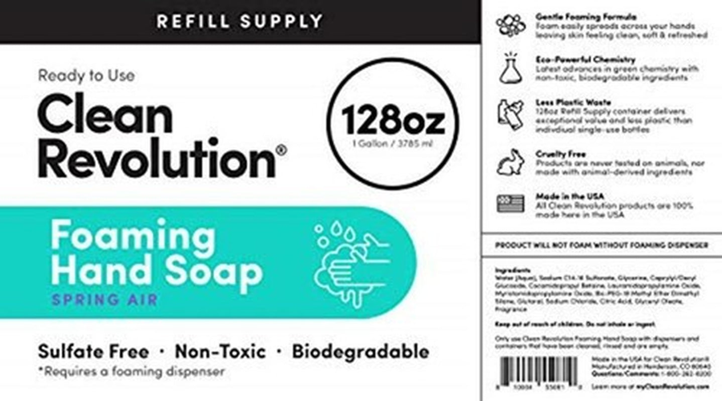 Clean Revolution Foaming Hand Soap Refill Supply Assorted Scent Names