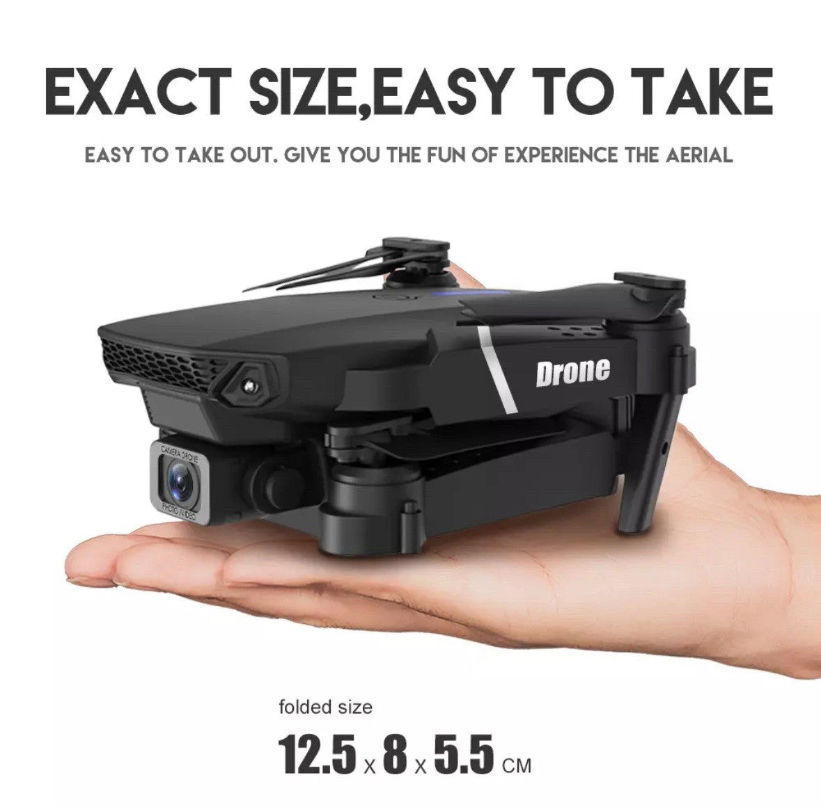 2025 New RC Drone with 4K HD Dual Camera Wifi FPV Foldable Quadcopter +4 Battery