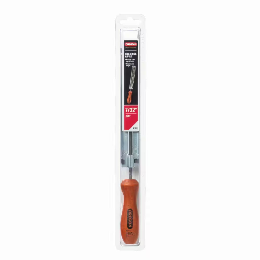 Chainsaw File Guide, Includes 7/32 In. round Saw Chain File, for 3/8 In. and 0.404 In. Pitch Saw Chain 25892-21