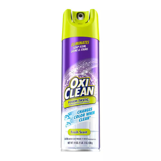 19 Oz. Foam-Tastic Foaming Bathroom Cleaner Spray Can, Fresh Scent