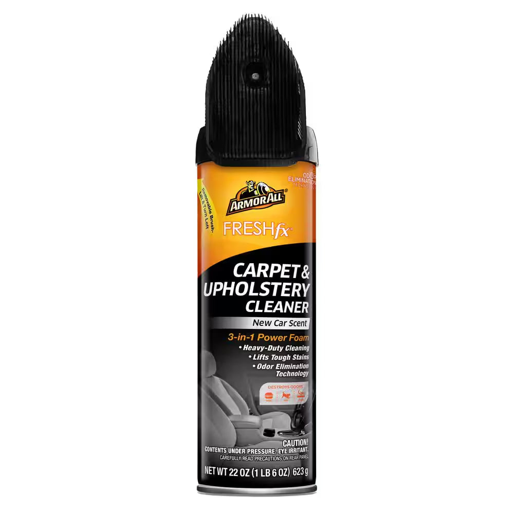 Fresh Fx 22 Oz. Power Foam Carpet and Upholstery Cleaner - New Car Scent