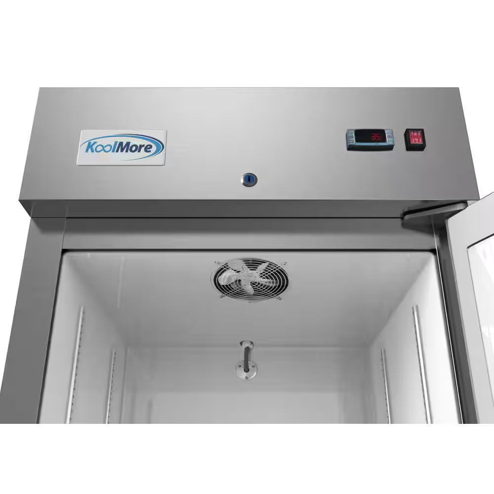 29 In. 19 Cu. Ft. Commercial Single Door Reach in Refrigerator in Stainless Steel