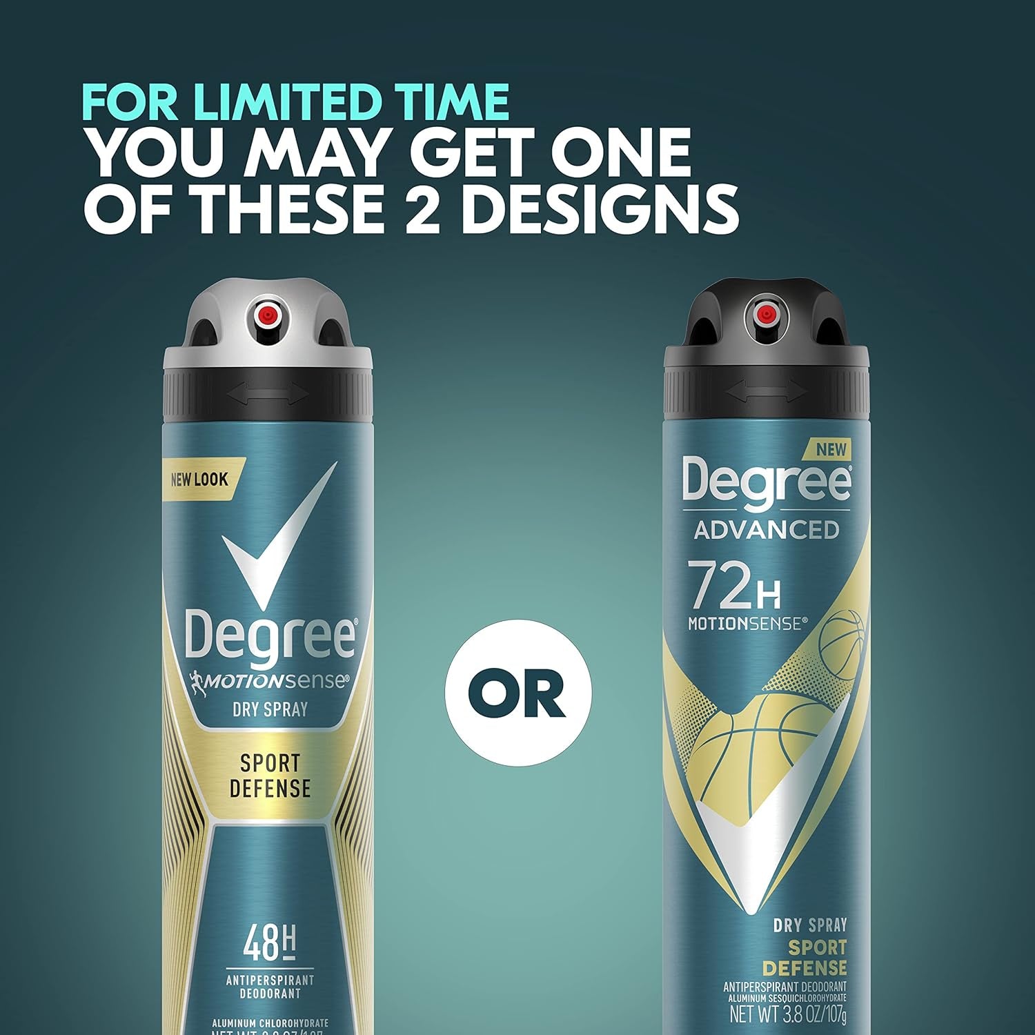 Degree Men Antiperspirant Deodorant Dry Spray Sport Defense 3 Count Deodorant Fo