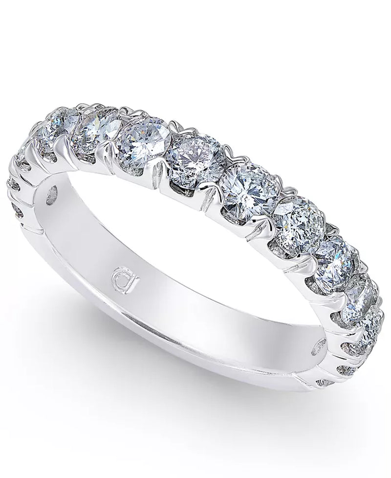 Diamond Band Ring (1-1/2 Ct. T.W.) 14K White Gold