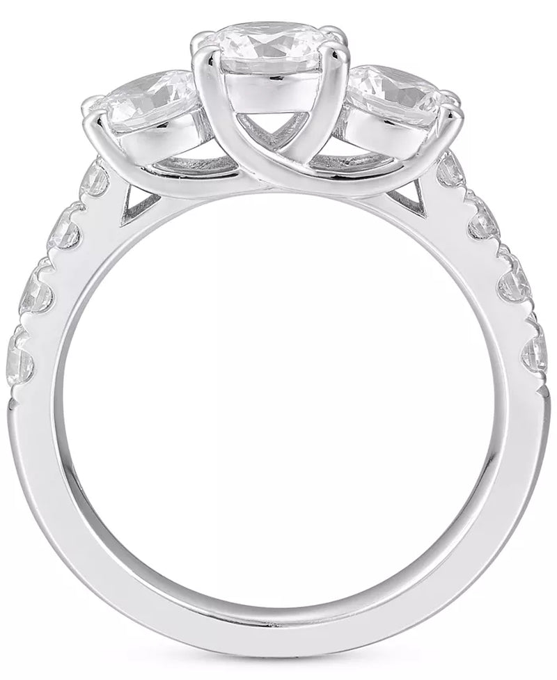 Diamond Three Stone Engagement Ring (2 Ct. T.W.) in 14K White Gold