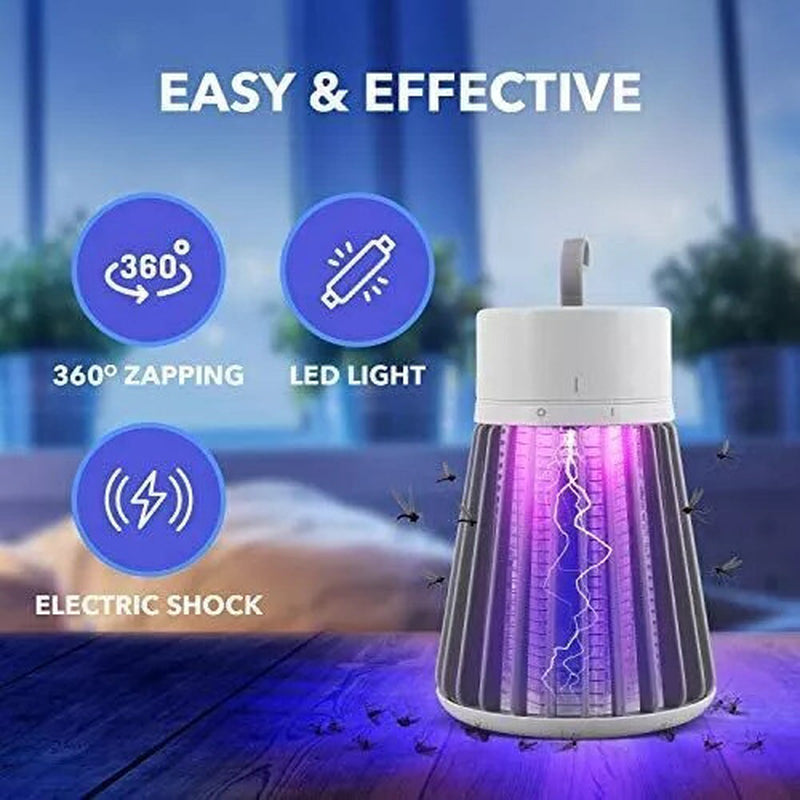 Electric Mosquito Insect Killer LED Light Fly Bug Zapper Trap Pest Control Lamp