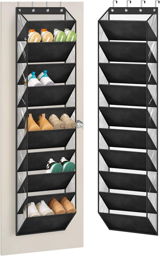 10 Tier over the Door Clear Shoe Organizer