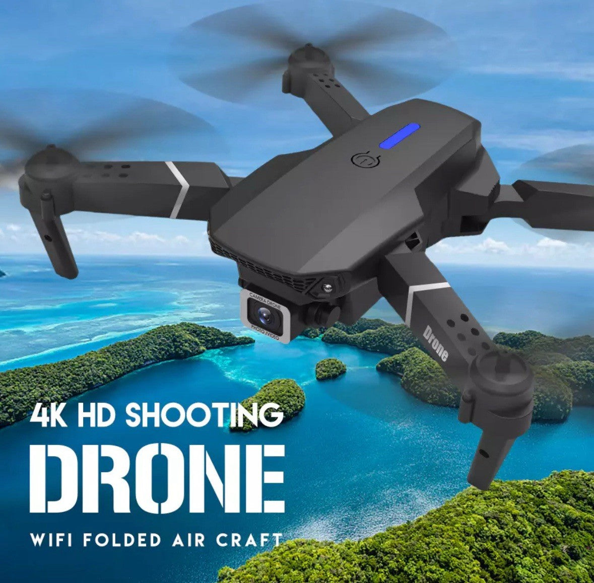2025 New RC Drone with 4K HD Dual Camera Wifi FPV Foldable Quadcopter +4 Battery