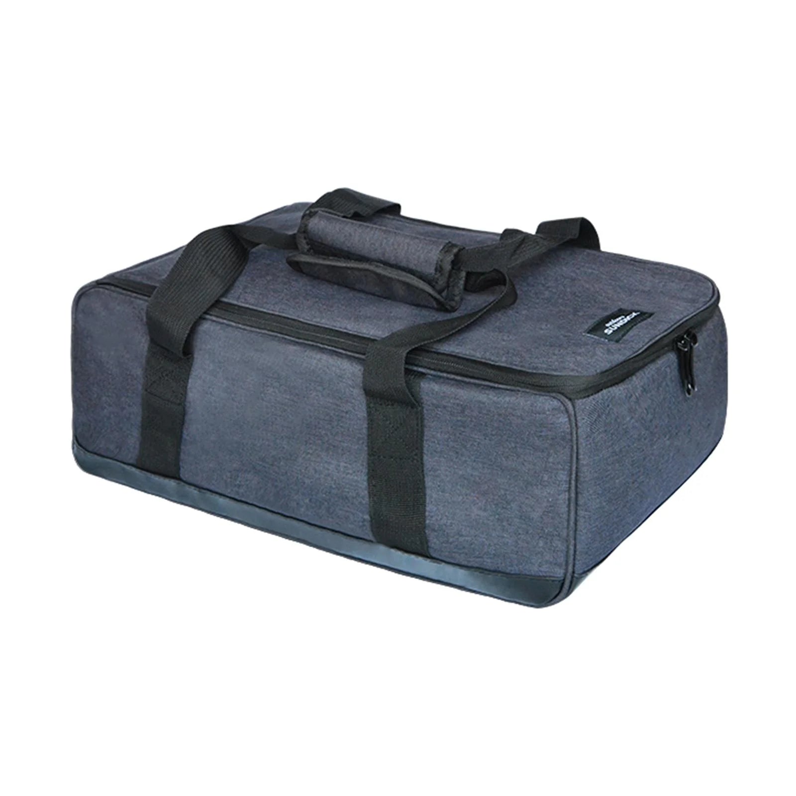 Durable Camping Cookware Kits Lightweight Basket Gas Canister Carrying Case Pans Bags Sack with Zipper - Blue, M M