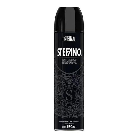 Stefano Black Desodorante / Deodorant Spray by Lournay 4.3 Oz (125 Grs) by Stefano