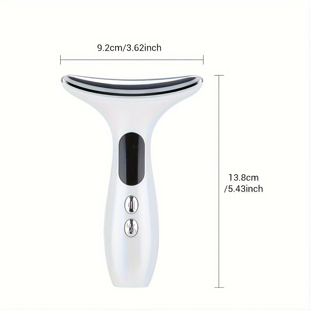 Rechargeable Facial & Neck Massager - USB Charging, Fragrance-Free Beauty Spa Device for Women and Girls - Perfect Gift for Birthdays & Valentine's Day