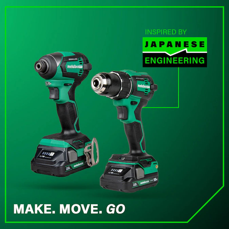 Multivolt 18-Volt 2-Tool Brushless Power Tool Combo Kit with Soft Case (2-Batteries Included and Charger Included)